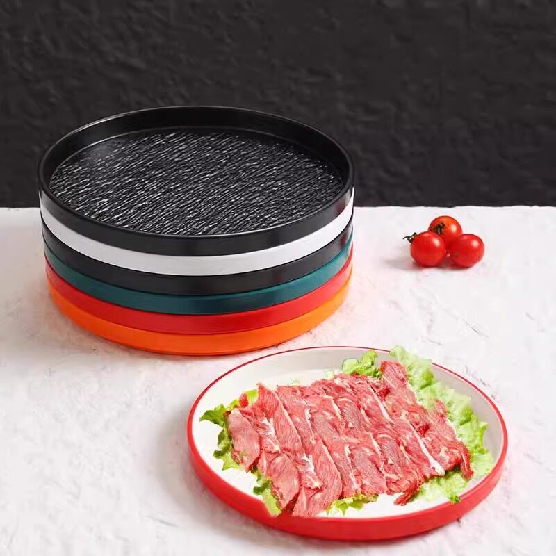 牛肉圆盘密胺材质大众圆形