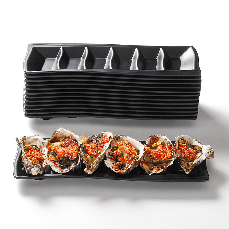 密胺餐具烤串烧烤店盘子摆盘烤生蚝专用盘烤肉托盘展示盘餐饮碟子,餐饮具,盘,淘宝优惠券,粉丝福利购,淘宝优惠卷