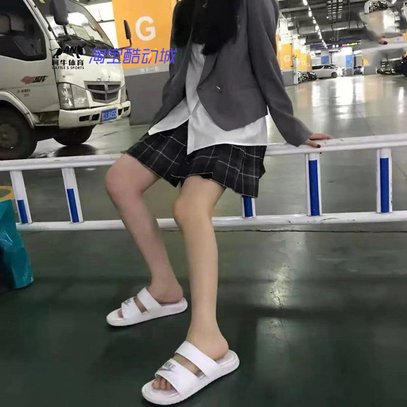 耐克NIKE 女子白色忍者沙滩休闲运动拖鞋 819717-100
