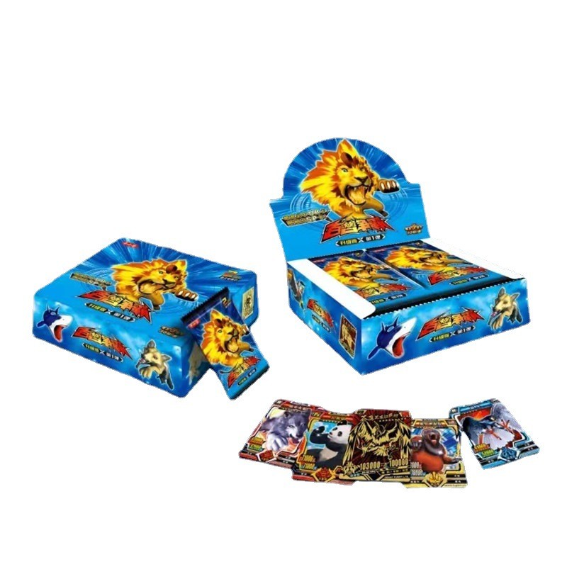 亿趣卡小袋百兽争霸卡牌TCG对战收藏卡片动物百科地形图卡SSP闪卡