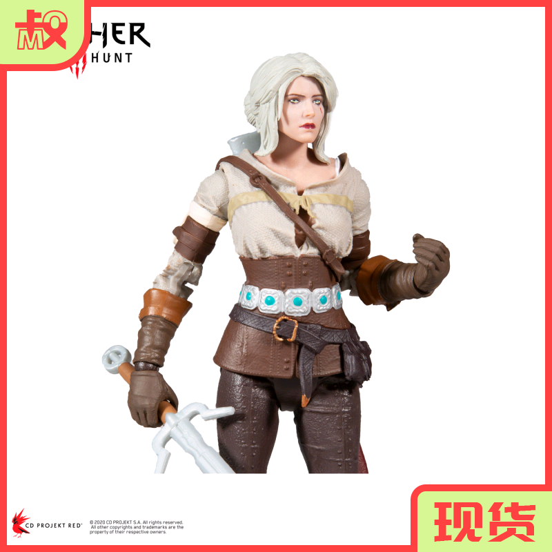 莫叔叔的玩物 现货麦克法兰 巫师3 ciri希里 7寸可动人偶手办玩具