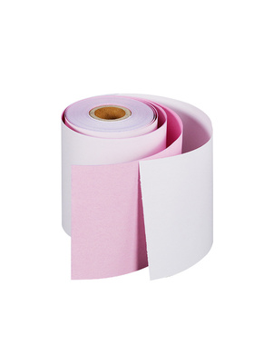 75X60双层收银纸 单层收银纸无碳打印纸针式打印纸二联三联白红黄