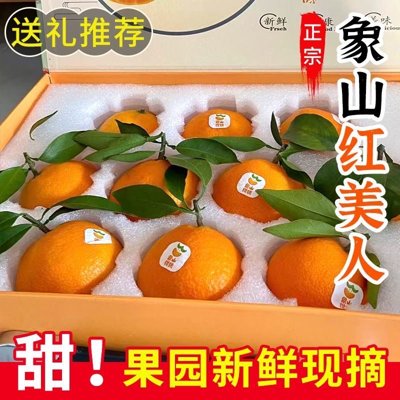 【象山发货】正宗象山红美人柑橘新鲜爱媛28号橘子礼盒装顺丰包邮