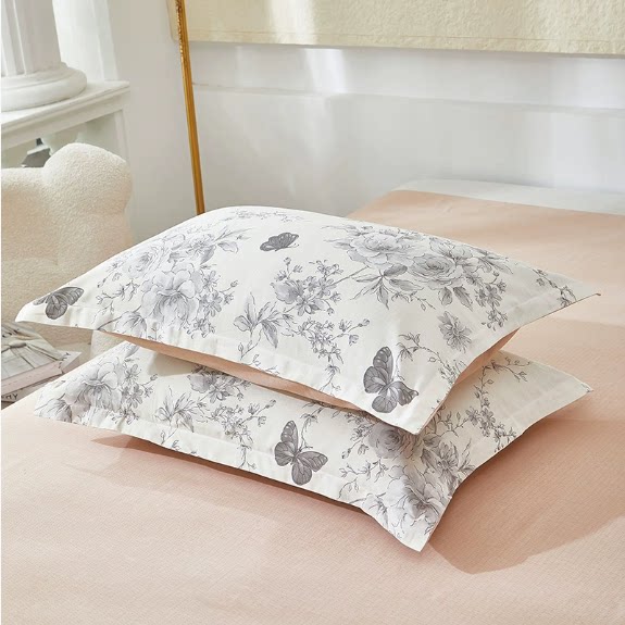 纯棉印花枕套斜纹全棉网红特价单人枕芯套48*74床上用品一对