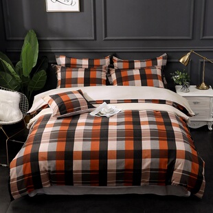 HomeShine/故园全棉加厚莱克磨毛四件套