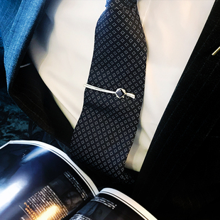 THANKS进口星空领带夹男士职业正装轻奢商务高档领夹定制生日礼物