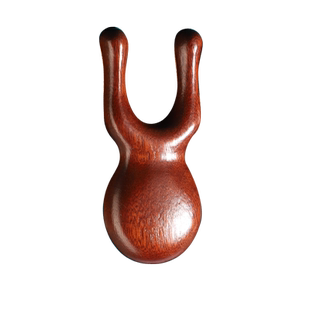 小青蛙按摩器檀木按摩眼周眼部头部经络疏通梳子家用便携护眼神器