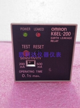 K6EL-200 OMRON欧姆龙漏电检测继电器