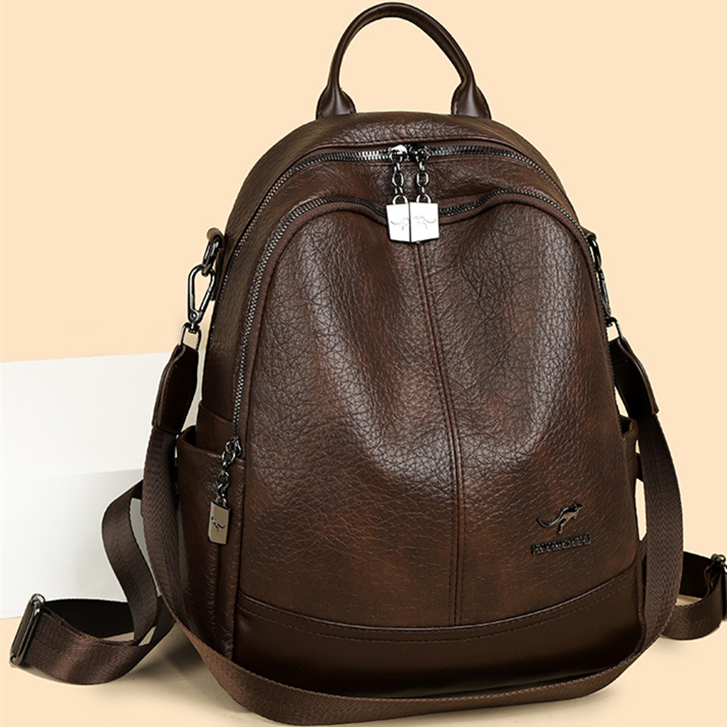 【真皮世家】高端女式双肩包