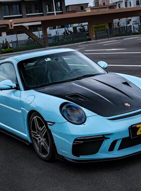 适用于保时捷911 997升级GT3RS注塑PP前杠总成外观套件包围套件