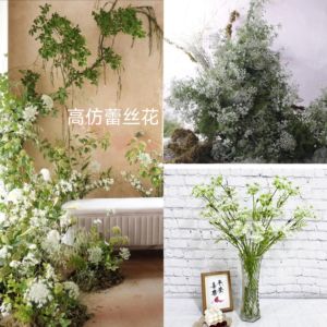 3头蕾丝花仿真蕾丝花婚礼手捧花情人节婚纱摄影装饰花自然森系