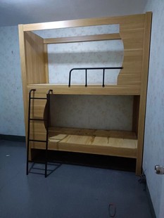 学生公寓床上床下桌铁艺衣柜书桌一体员工宿舍成人上床下柜组合床