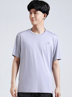 夏季新款男士短袖宽松半袖圆领运动舒适透气T恤