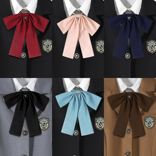 校供感领结jk制服搭配可爱学院风领花女学生大蝴蝶结配饰日系百搭