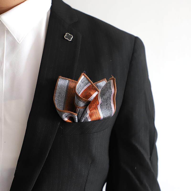 复古西装色织花纹男士口袋巾 韩版个性胸巾衬衫西服配件 新郎伴郎