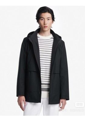 FRET3309男装鹅绒内胆可拆卸轻薄连帽羽绒服