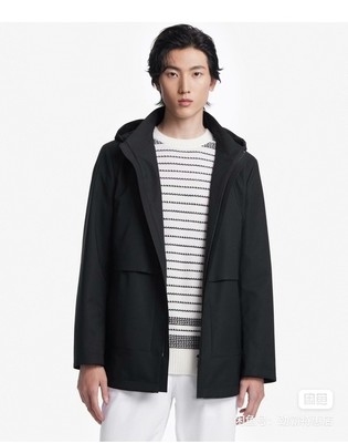 FRET3309男装鹅绒内胆可拆卸轻薄连帽羽绒服