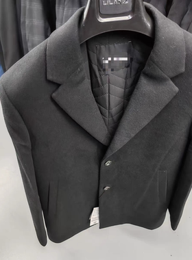 22DYR5061Y秋冬新款休闲商务男装中长款羊绒大衣外套修身版