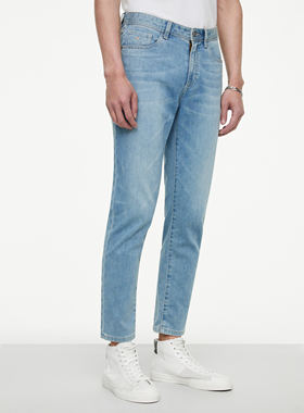 JJ1A20336 JJ1A80131春秋时尚休闲水洗牛仔裤男修身版直筒裤