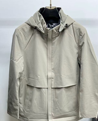 FRET3305男装鹅绒内胆可拆卸轻薄连帽羽绒服