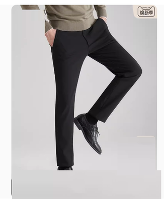 22DXK10101利家商务休闲裤男士修身男裤长裤秋冬加绒季裤子四面弹