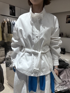 气质立领刺绣夹克女 肌理感时尚 韩风立领系带收腰外套2026春季 新款