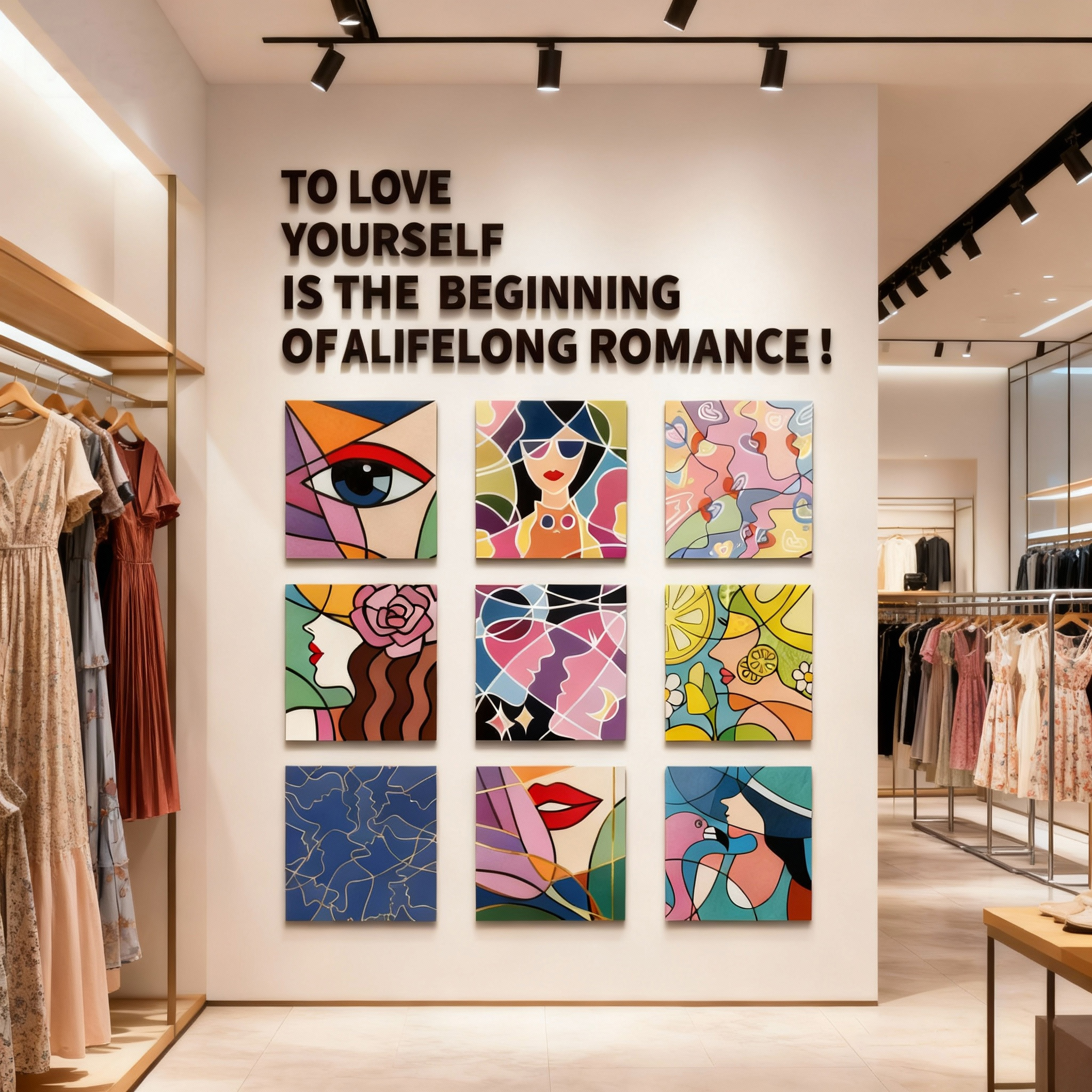 美容院氛围布置皮肤管理纹绣工作室前台医美墙面装饰3d立体墙贴字