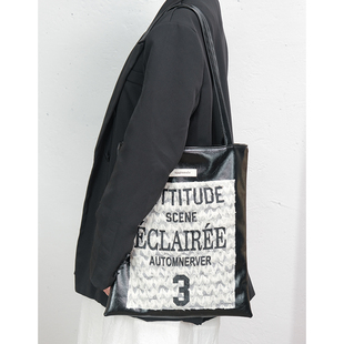 Upgranule old school  小众设计师单肩包原创环保pu通勤包