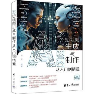 RT正版 AI短生成与制作从入门到精通9787302645658 楚天清华大学出版社工业技术书籍