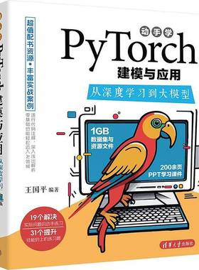 RT正版 动手学PyTorch建模与应用:从深度学习到大模型9787302666592 王国清华大学出版社工业技术书籍