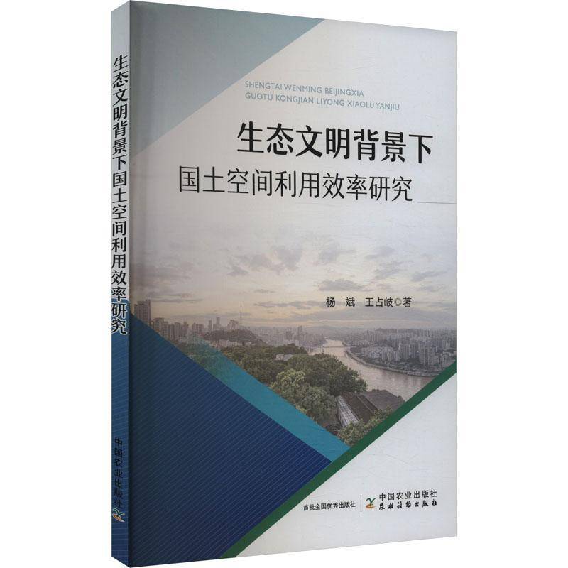 RT正版 生态文明背景下国土空间利用效率研究9787109318342 杨斌中国农业出版社经济书籍