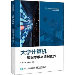 社计算机与网络书籍 杨柽电子工业出版 RT正版 大学计算机——数据思维与编程素养9787121249136