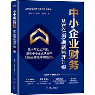 RT正版 中小企业财务：从系统思维到管理升级9787111785125 杨金芳机械工业出版社图书书籍