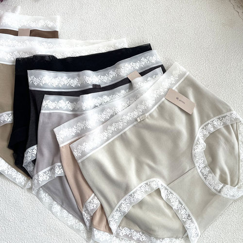 小兰裙新款W029性感蕾丝磨毛暖肤绒petite内裤女