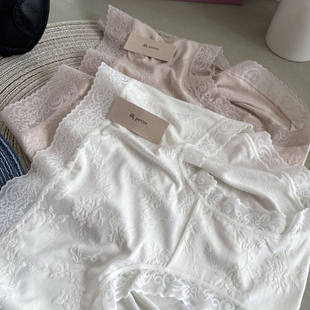 满3条包邮！小兰裙F032蕾丝提花无痕莫代尔性感petite内裤女