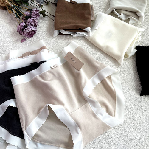 小兰裙新款W021性感蕾丝磨毛暖肤绒petite内裤女