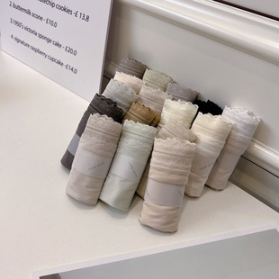 petite小兰裙a002莫代尔蕾丝纯棉螺纹无痕透气内裤女little skirt