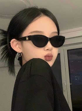 猫眼墨镜女高级感街拍太阳眼镜潮