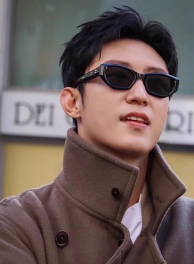 黄景瑜同款黑色防紫外线墨镜个性