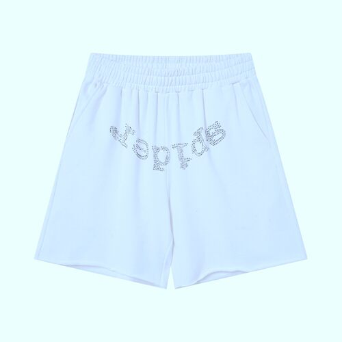 Sp5der555555烫钻字母logo美潮夏