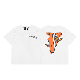 VLONE 夏季宽松T恤美式高街风情侣欧美联名限定大V短袖男女ins潮