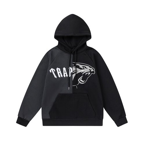 Trapstar新款字母虎头拼接加绒连