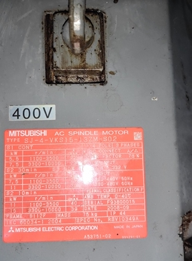 马扎克主轴电机SJ-4-VKS15-13ZM-S02议价