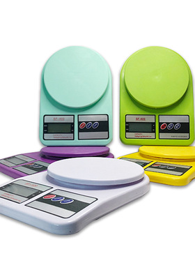 彩色SF400高精度厨房电子秤家用食品称10kg电子秤烘焙秤咖啡克称