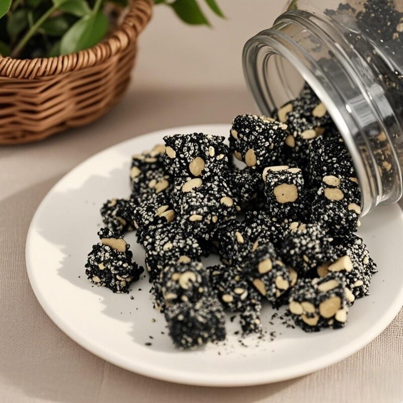 低糖芝麻酥草湖食品宁波特产麦芽糖醇传统糕点零食点心手工芝麻糖