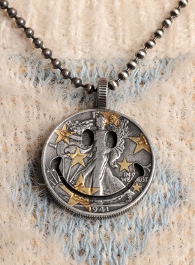 STZ男女925银币机车风露营原创