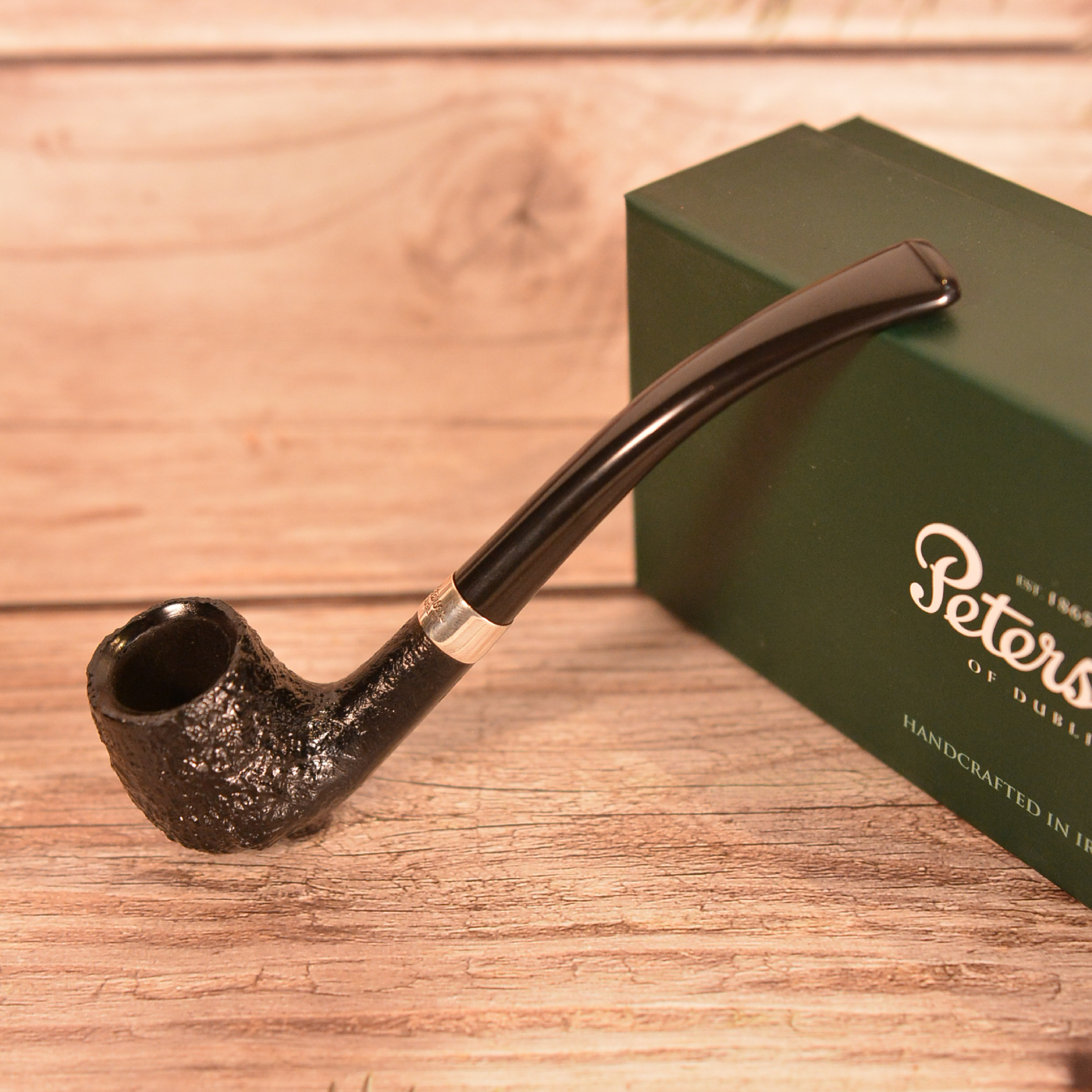 爱尔兰peterson彼得森junior heritage复古系列深色喷砂烟斗