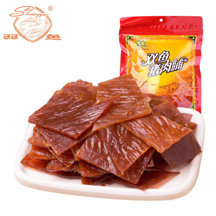 靖江特产双鱼牌特级猪肉脯200g负片副片零食肉脯肉干308克400包邮
