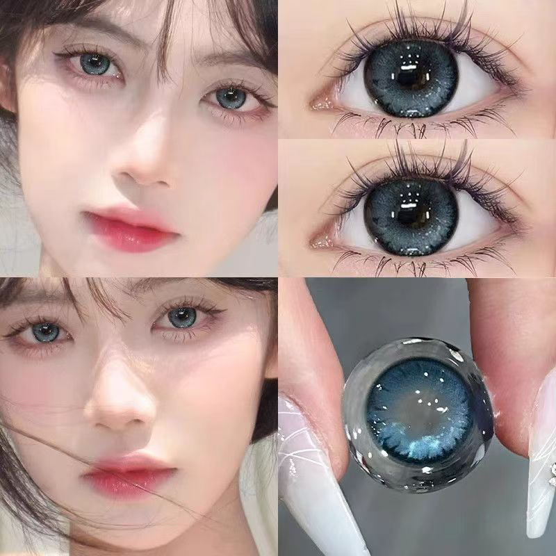 暗夜魔法蓝色美瞳日抛30片大小直径cos混血款一次性WF隐形眼镜TN