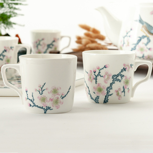 唐山骨瓷小杯子品茗杯小茶杯3英寸家用咖啡杯办公室瓷水杯180毫升